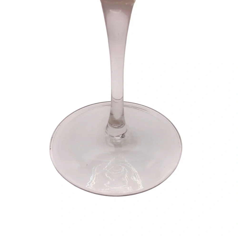 Pier 1 Blush Gold Crackle Martini Glasses Set of 4 MCM Cocktail Stemware 7.5